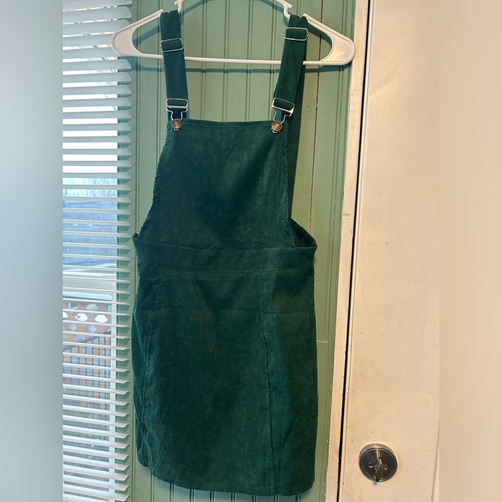 SHEIN Green Zip side Dress overalls